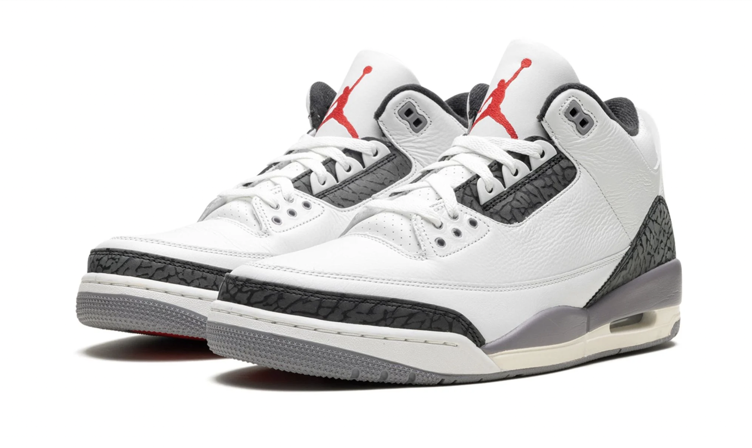Air Jordan 3 ホワイト/グレー/ブラック US8 Air Jordan 3 Cement Grey — Sneaker Sapphire